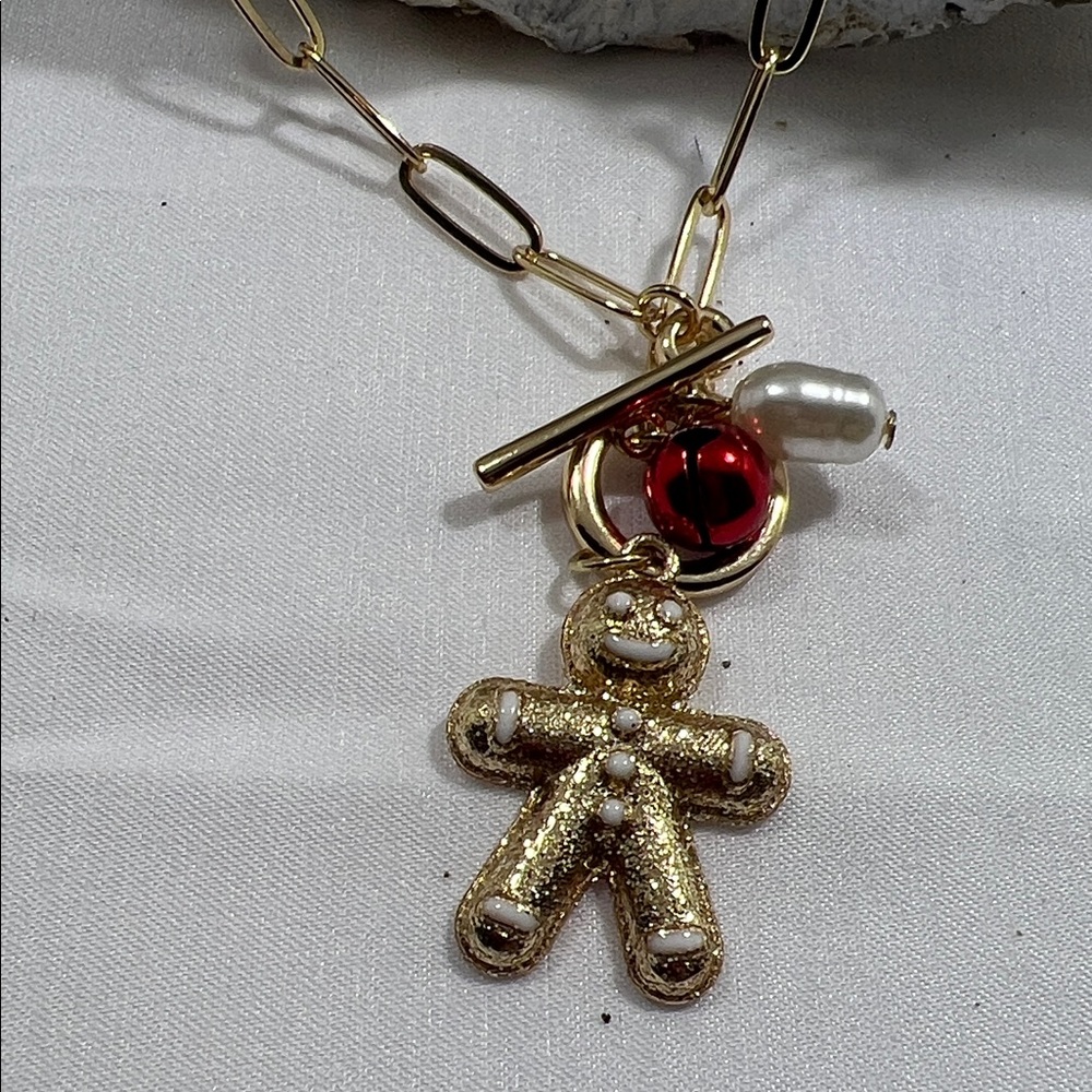 Source Unknown Gold Necklace with Unique Pendant - Picture 2 of 4
